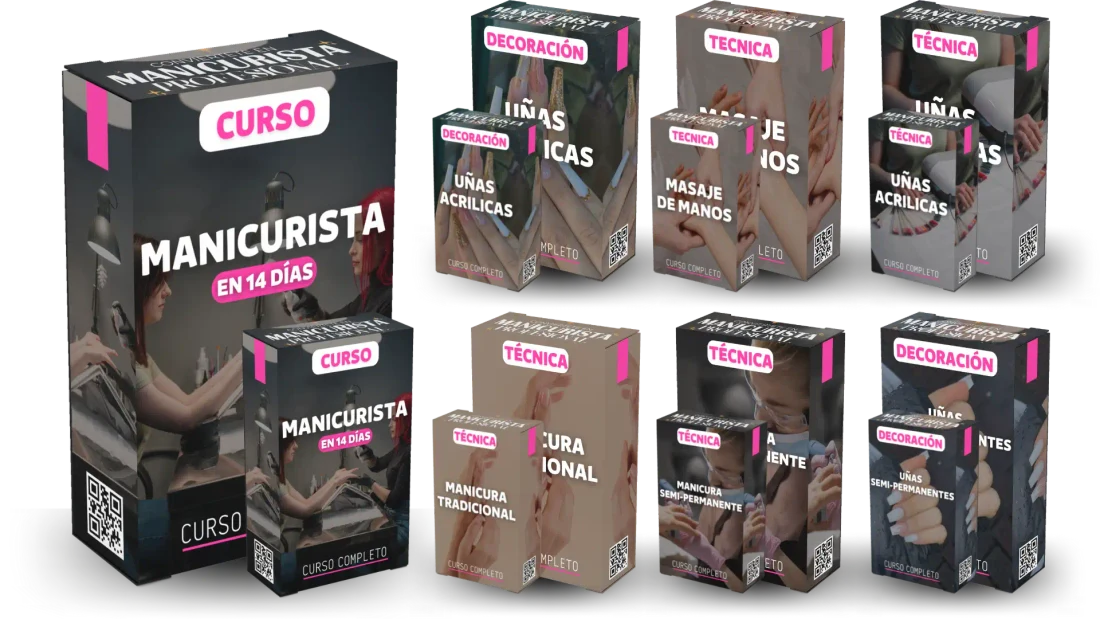 Curso Manicurista Profesional: módulos de manicura tradicional, semipermanente, acrílicas y decoración